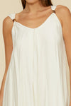 Lucy Paris Ivory Sutton Halter Bead Dress