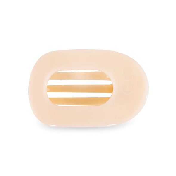Teleties Almond Beige Medium Flat Round Hair Clip