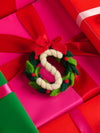 Shiraleah Assorted Initial Wreath Ornaments