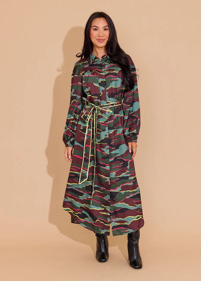 neon camo dress Slip Dress: Neon Camo L Sueno Made Kauai
