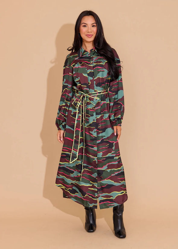 Alden Adair Neon Camo Jane Dress