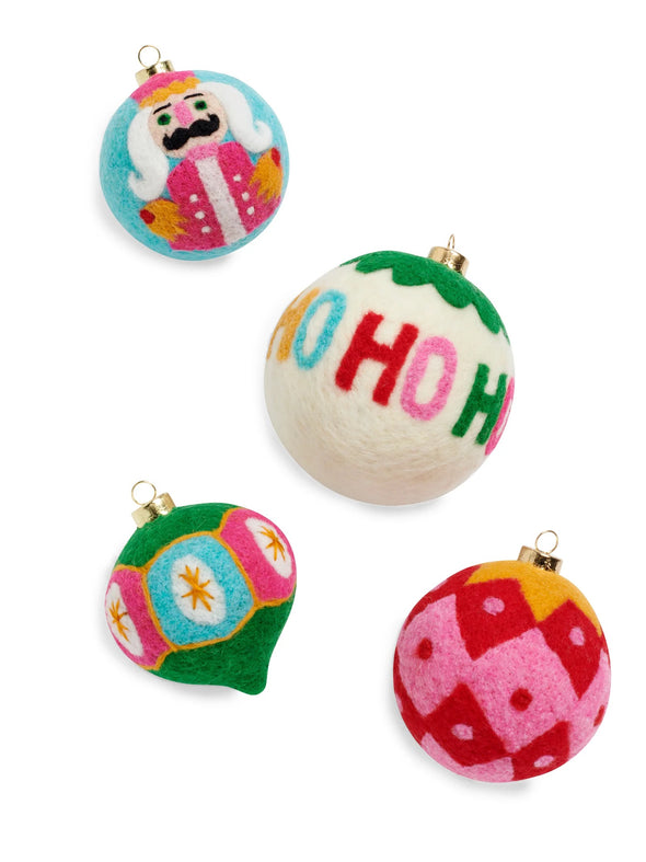 Shiraleah "Ho Ho Ho" Assorted Set Of 4 Ornaments