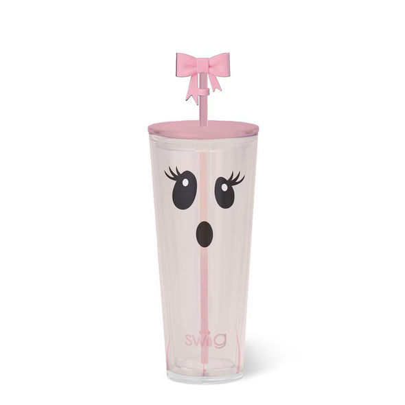 Swig Boo Crew Ghost Plastic Tumbler with Straw