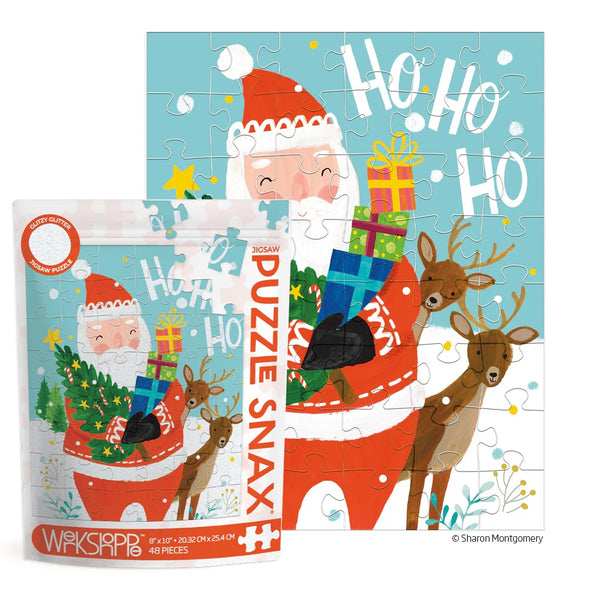 Werkshoppe HO HO HO Santa 48 Piece Puzzle Snax