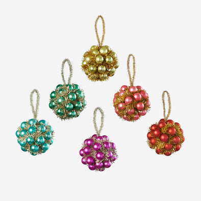 180 Degrees Tinsel Ball Ornament