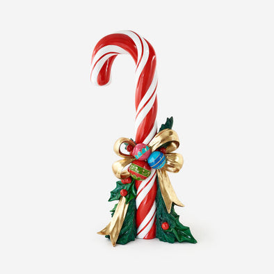 180 Degree Candy Cane with Ribbon Display