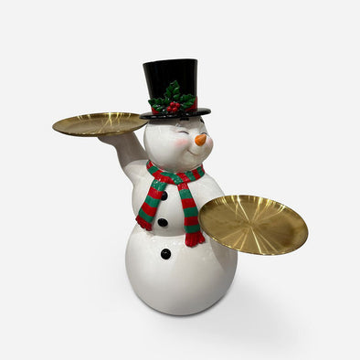 180 Degree Snowman with 2 Platters