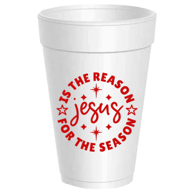 Jesus Reason for Season Styrofoam Cups