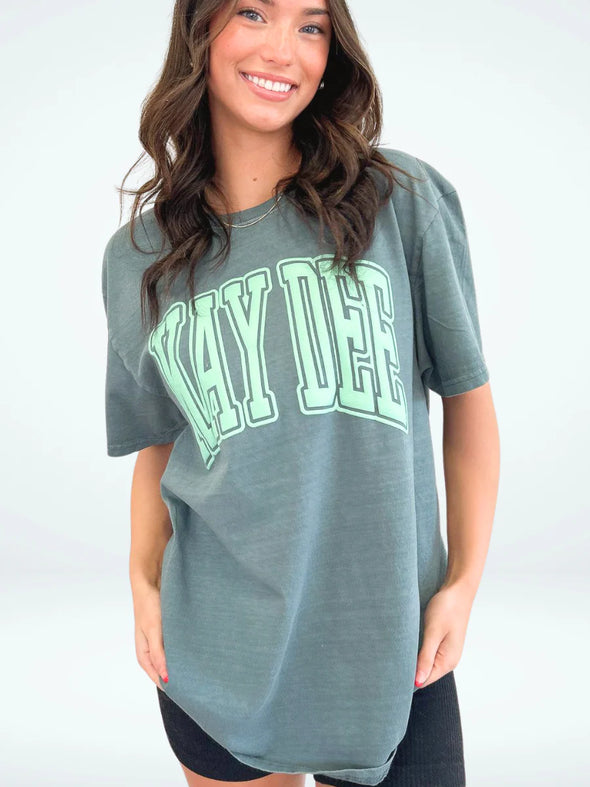 Duo Threads Kappa Delta Varsity Arch Puff Tee