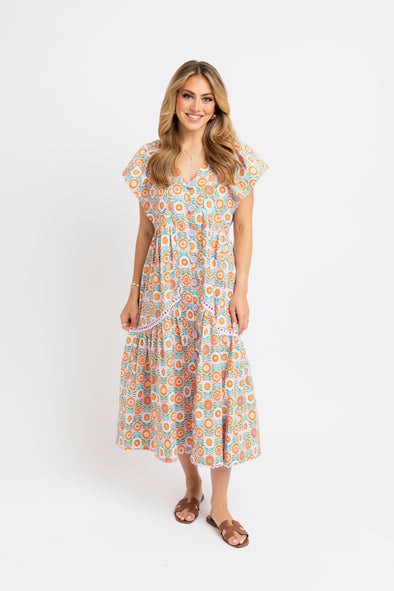 karlie floral maxi dress Karlie Lavender Floral VNeck Maxi Dress