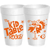 Kid Table Rocks Styrofoam Cups