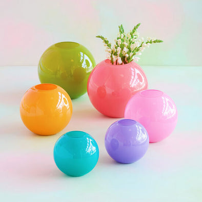 Glitterville Sugar Plum Ball Vases