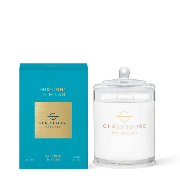 Glasshouse 13.4oz Midnight in Milan Candle