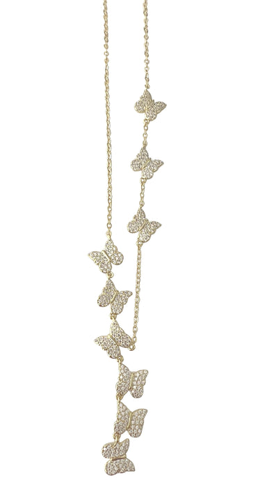 Gemelli Multi Butterfly Necklace