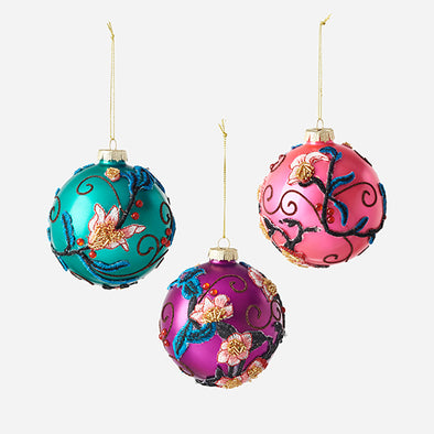 180 Degree Embroidered Ball Ornament