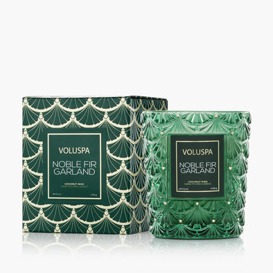 Voluspa Noble Fir Garland Large 18oz Jar Candle