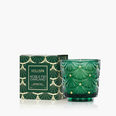 Voluspa Noble Fir Garland 2.5oz Pedestal Candle
