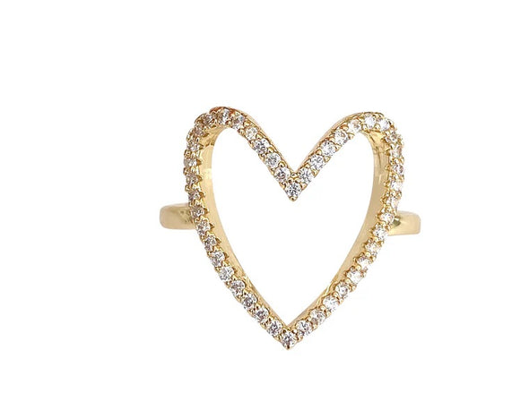 Gemelli Open Heart Ring