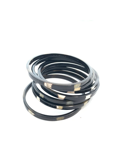 Accessory Jane Black & White Bangle Set