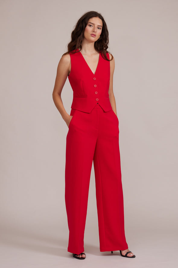 Lucy Paris Red Norma Pants