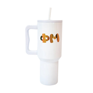 Duo Threads 40oz 24 Karat Phi Mu Tumbler