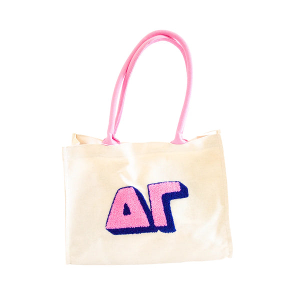 Duo Threads Delta Gamma Chenille Gift Tote