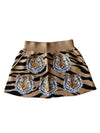 QOS Tiger Print Tiger Head Skirt