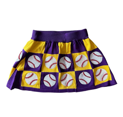 QOS Checkered Baseball Skirt