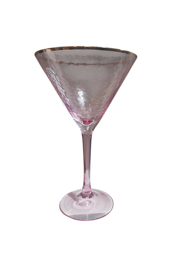 Glitterville Rainbow Martini Glass