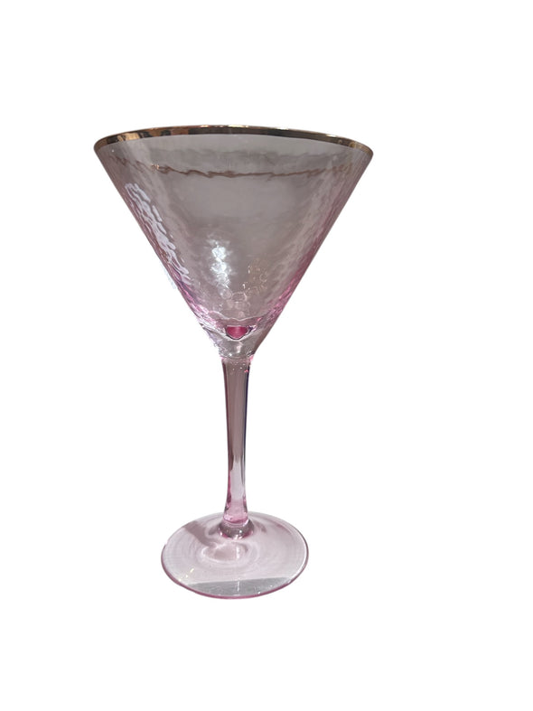 Glitterville Rainbow Martini Glass