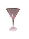 Glitterville Rainbow Martini Glass