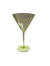 Glitterville Rainbow Martini Glass