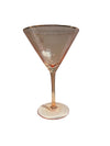 Glitterville Rainbow Martini Glass