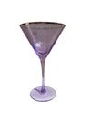 Glitterville Rainbow Martini Glass