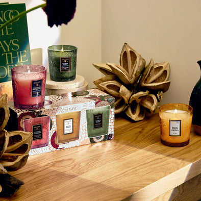 Voluspa Restoration Demi Trio Candle Gift Set