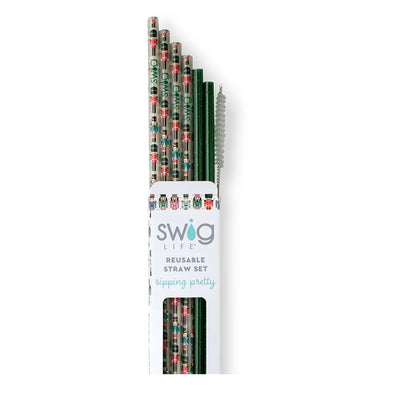 Swig Classic Nutcracker Reusable Straw Set