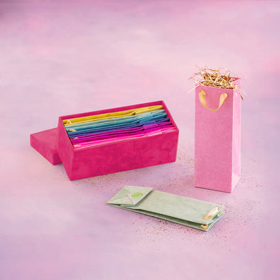 Glitterville Patisserie Flocked Wine Bag