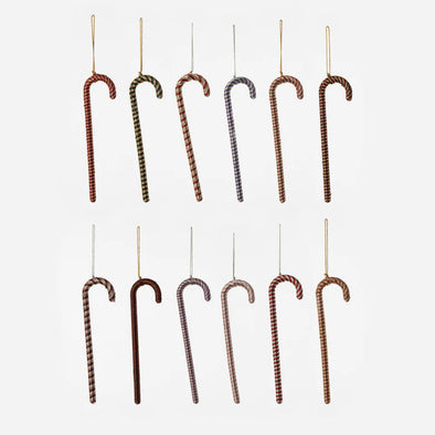 180 Degree Candy Cane Ornaments