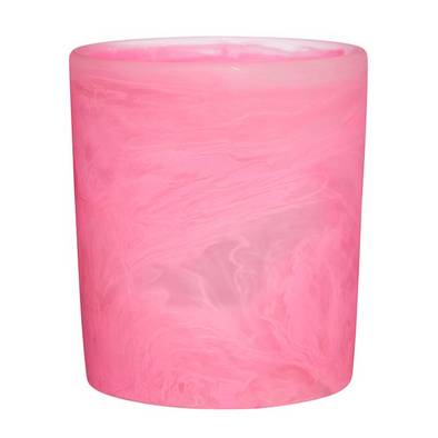 Resin Rock Glass Pink