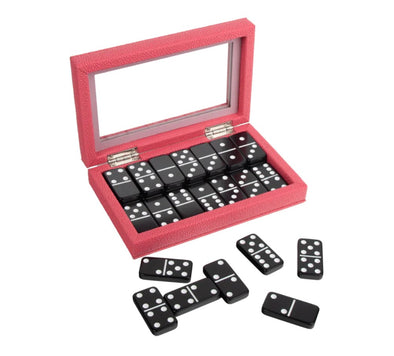 Pink Onyx Domino Set