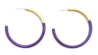 Accessory Jane LG Purple Hoops