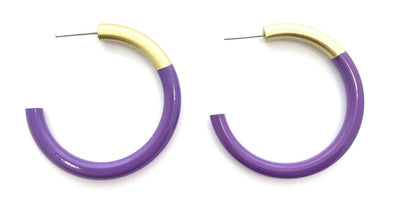 Accessory Jane Med Purple Hoops
