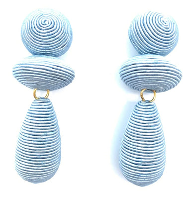 Accessory Jane LG Chambray Blue Orbit Earrings