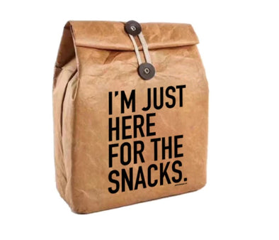 Just Here For the Snacks Lunch Bag