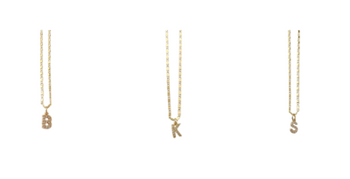 Gemelli Pave Initial Necklace