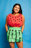 QOS Red Bubble Watermelon Seed Top
