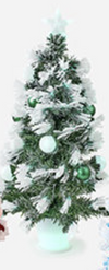 180 Degree Colorful Fiber Optic Tree