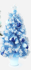 180 Degree Colorful Fiber Optic Tree