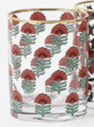 180 Degree Spice Trail DOF Floral Glass