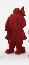 180 Degree Large Flocked Santa
